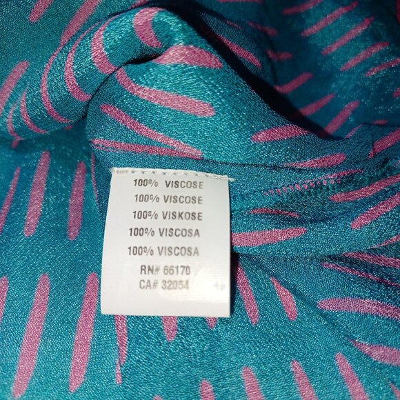 Blink London Boho Peasant Blouse Womens M Floral Statement Top Artsy Flowy - Picture 6 of 9